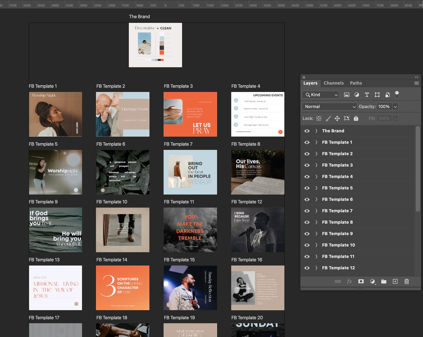 Social Media Templates: Decorative + Clean