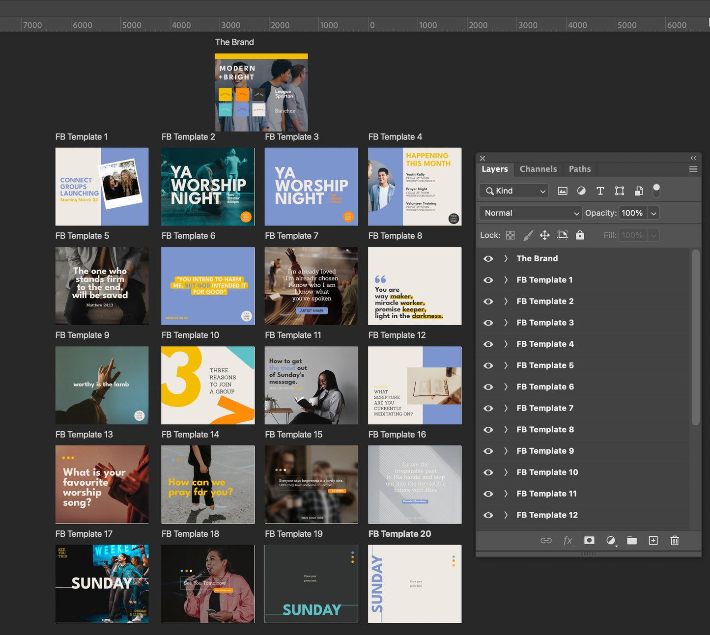 Social Media Templates: Modern + Bright