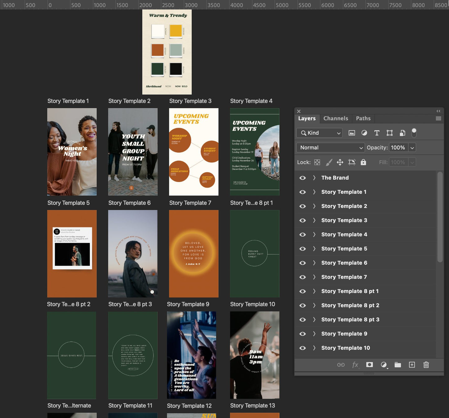 Social Media Templates: Warm + Trendy